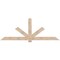 Ekena Millwork Kennewick Smooth Timber Gable Bracket, Douglas Fir, 96"W x 36"H x 1 1/2"D x 5 1/2"F, 9/12 Pitch GBW096X36X0206KEN00SDF - alternate 1